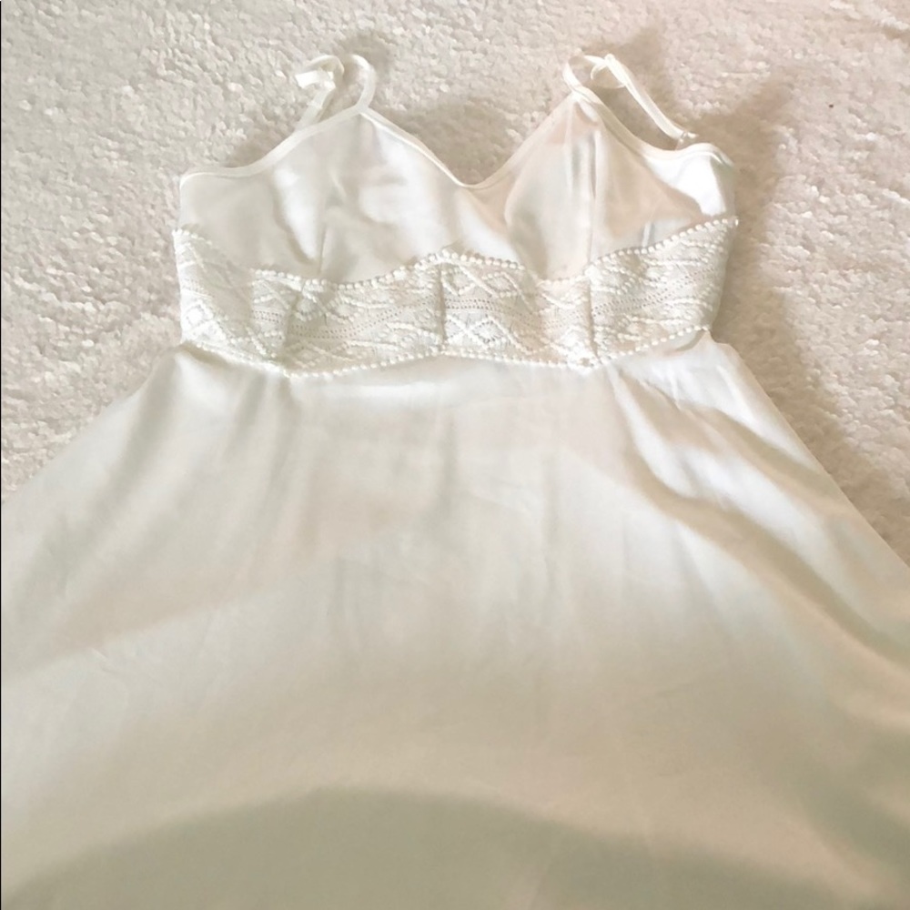 White skater dress